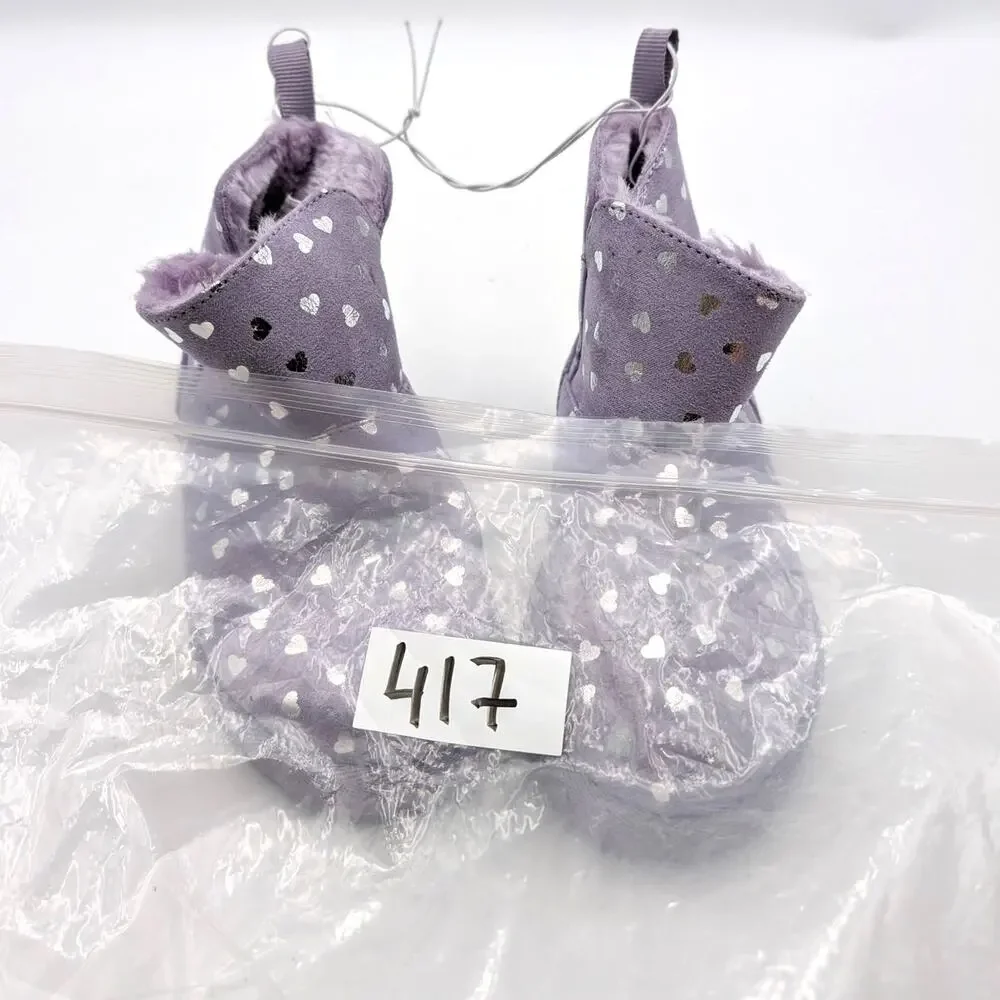 Harper Canyon Elly Cozy Short Boot Unisex Kids Lavender Size US10M